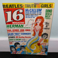 16 Magazine October 1965 Beatles Elvis Rolling Stones Complete Pinups