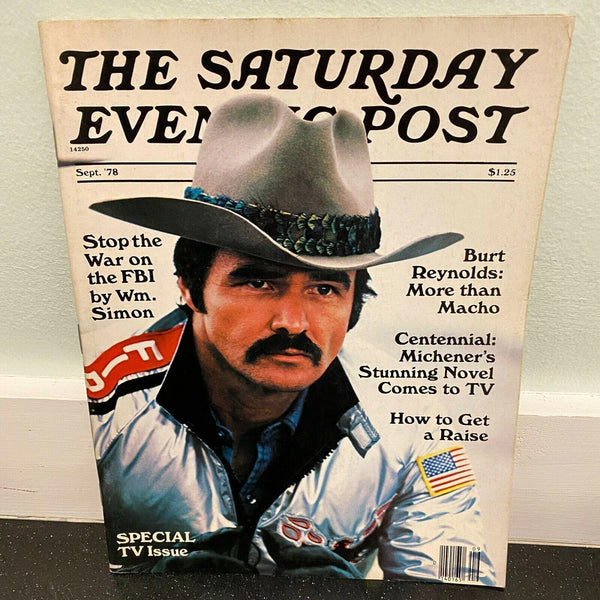 Saturday Evening Post September 1978 Burt Reynolds War on FBI magazine