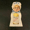 Hoyt's German Cologne Vintage 1800s Diecut Trade Card Bookmark Lowell MA