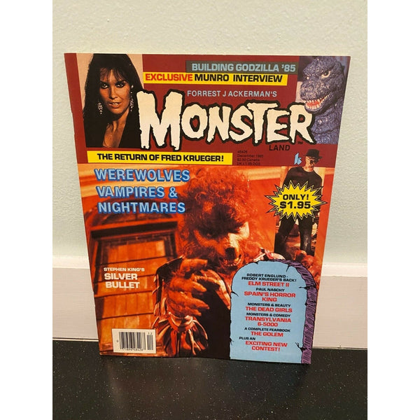 Monsterland Magazine December 1985 Monster Werewolves Caroline Munro Godzilla