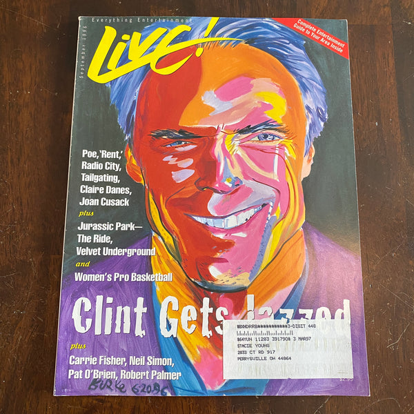 Live magazine September 1996 Clint Eastwood