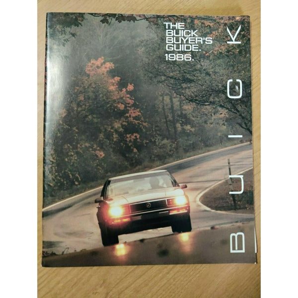 Buick 1986 Brochure Buyer's Guide Full Line Cars Station Wagons