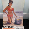 Ridgid Tool Calendar 1981 1982 Raquel Welch Pin-Up Vintage Advertising