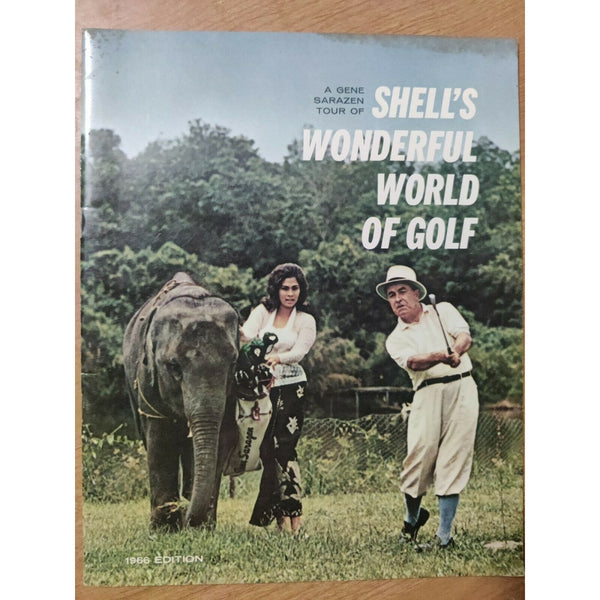 Shell's Wonderful World of Golf Booklet Gene Sarazen Tour Vintage 1966 Shell Oil