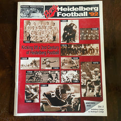 Heidelberg College 1992 Football Program Homecoming Game Vintage Muskingum Ohio