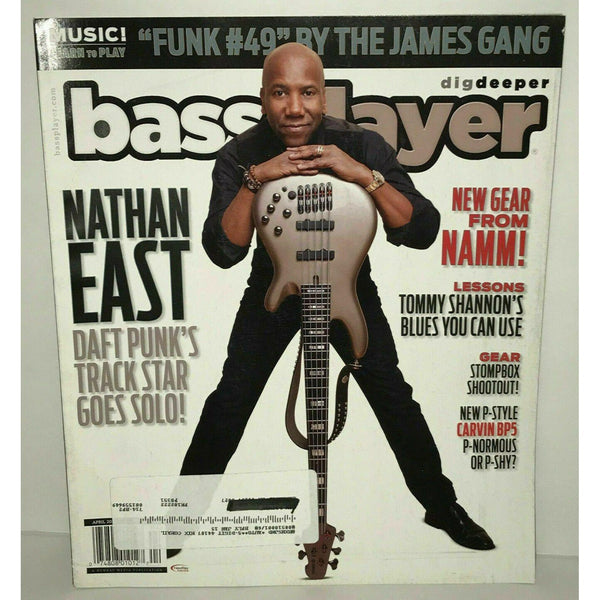 Bass Player Magazine April 2014 Nathan East Daft Punk Tommy Shannon Carvin BP5