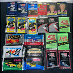 (22)-Vintage Unopened Wax Packs Cards-Lot Car Racing Pro Set NASCAR Winston Cup