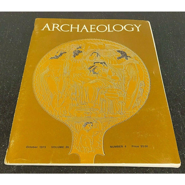 Archaeology Magazine October 1973 Etrucan Women Olmec Hieroglyphics Iran Peru