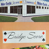 White Castle Hamburger Bridge Score Pads Lot of 2 Vintage 1950s