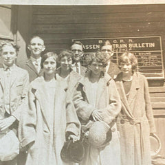 1924 B&O RR Station Baltimore & Ohio Railroad Photo Unknown Location