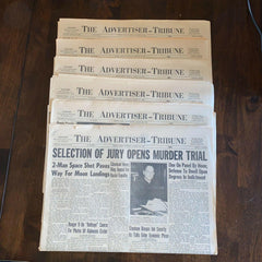 Advertiser-Tribune Newspaper Lot Tiffin Ohio March 23 24 25 26 27 29 1965